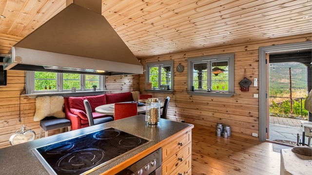 Svært godt med vindusflater og utgang til terrasse fra stuen