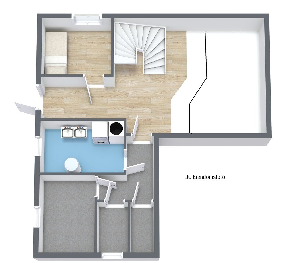 3 D plantegning underetasje