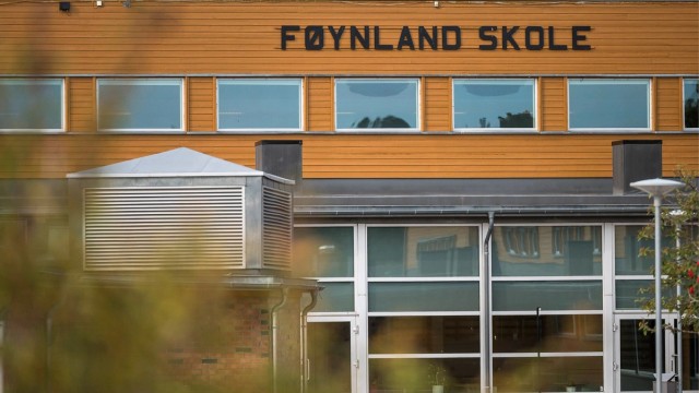 Området har også både skole og barnehage.