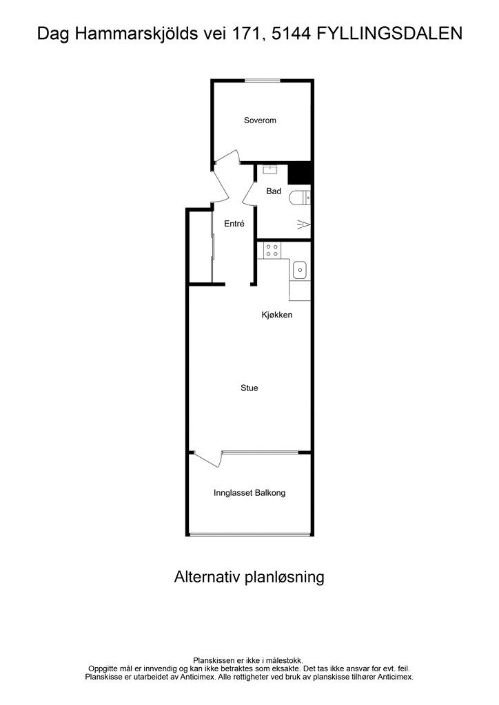 Alternativ planløsning 