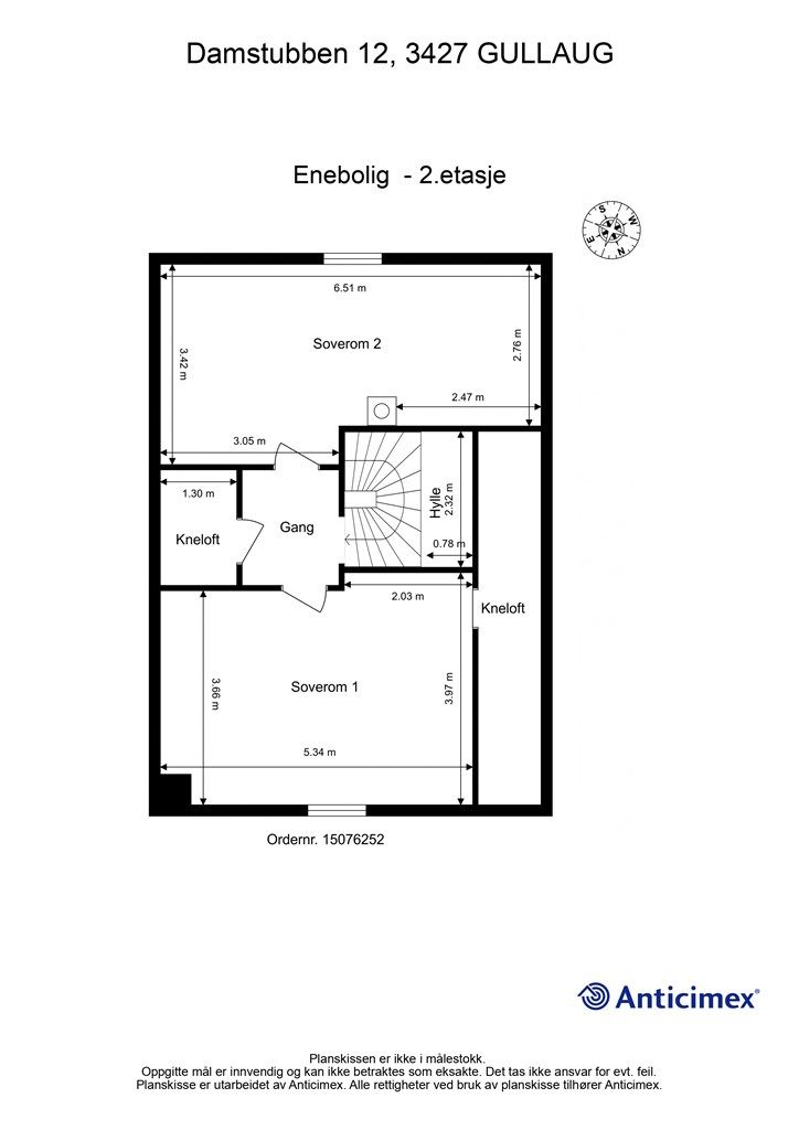 Plantegning - 2. etasje 
