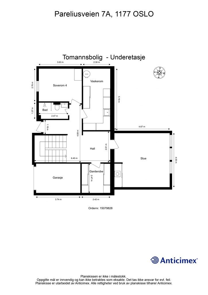 Plantegning - Underetasje