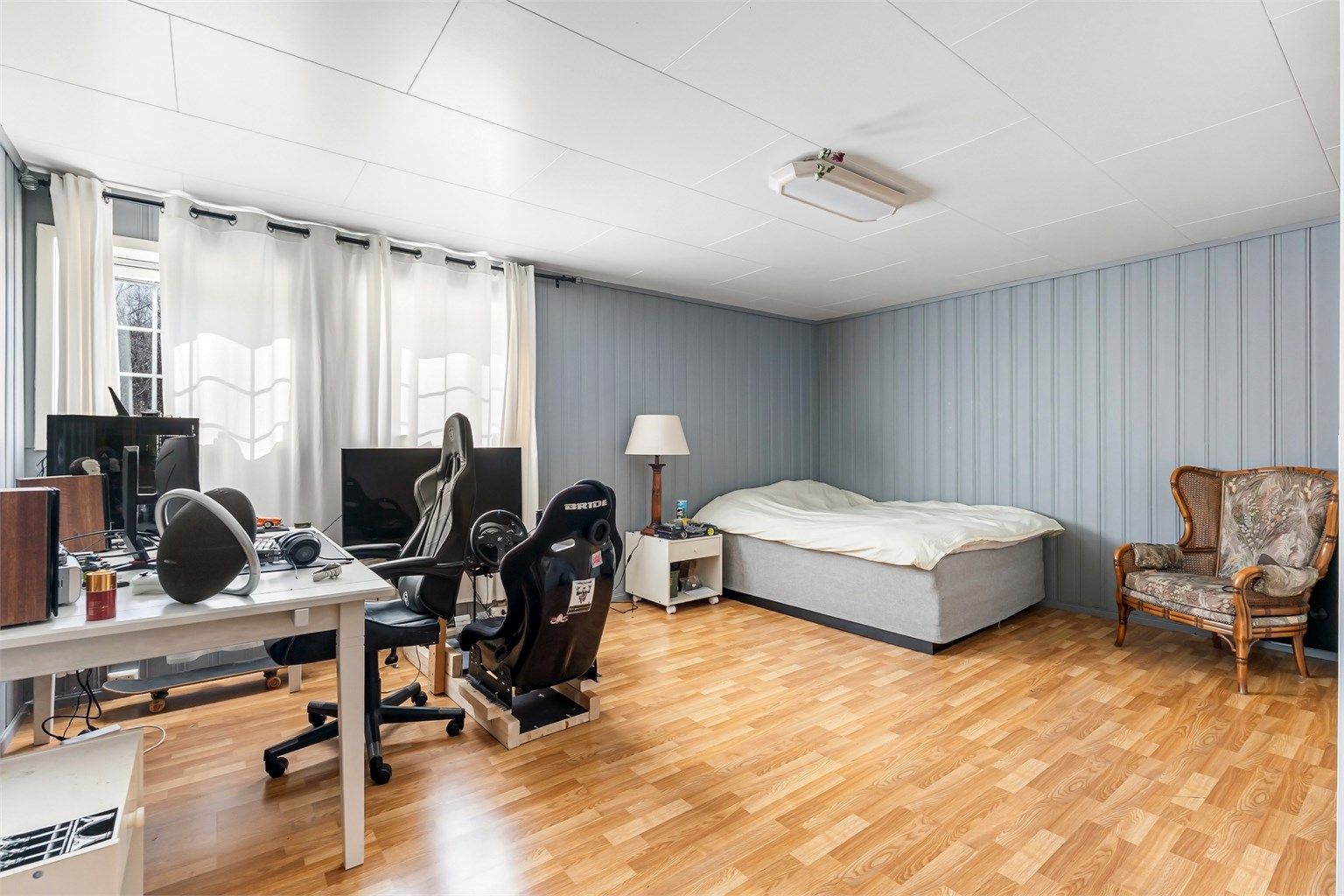 Rom benyttet som stue / soverom (Ikke godkjent for varig opphold)