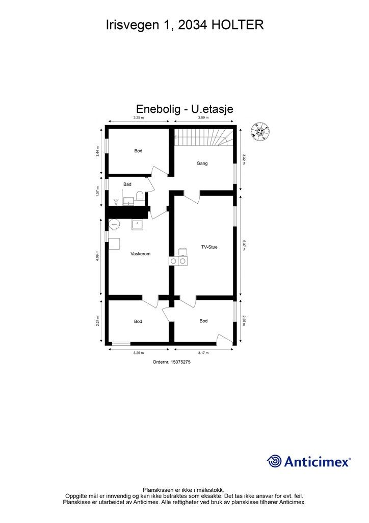 Plantegning U.etasje.