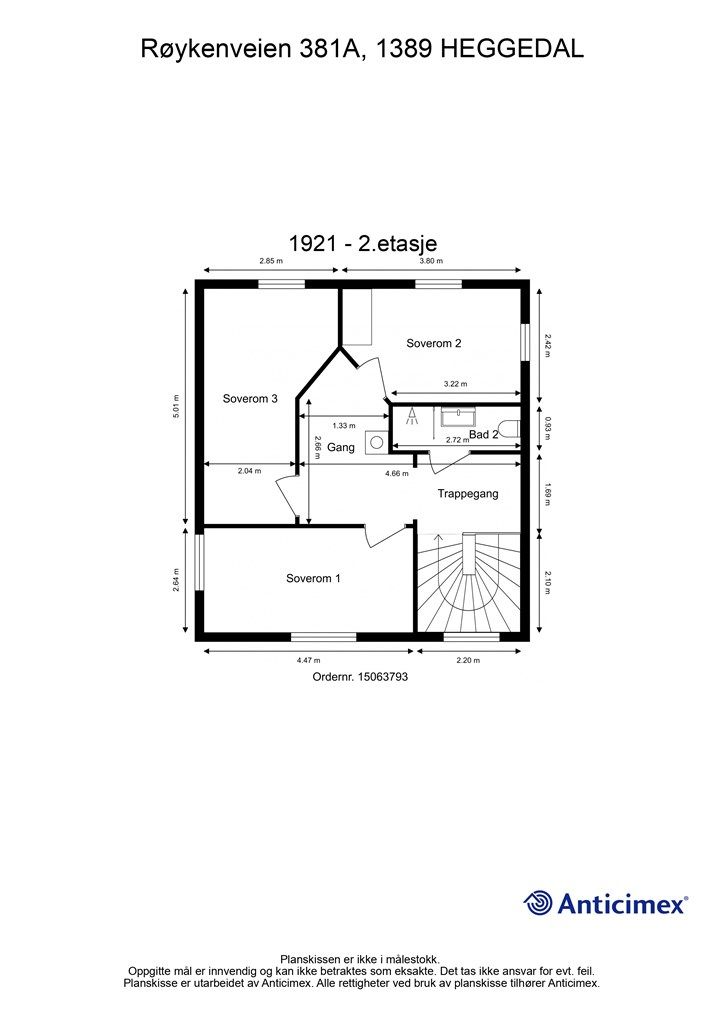 Plantegning - 2.etasje