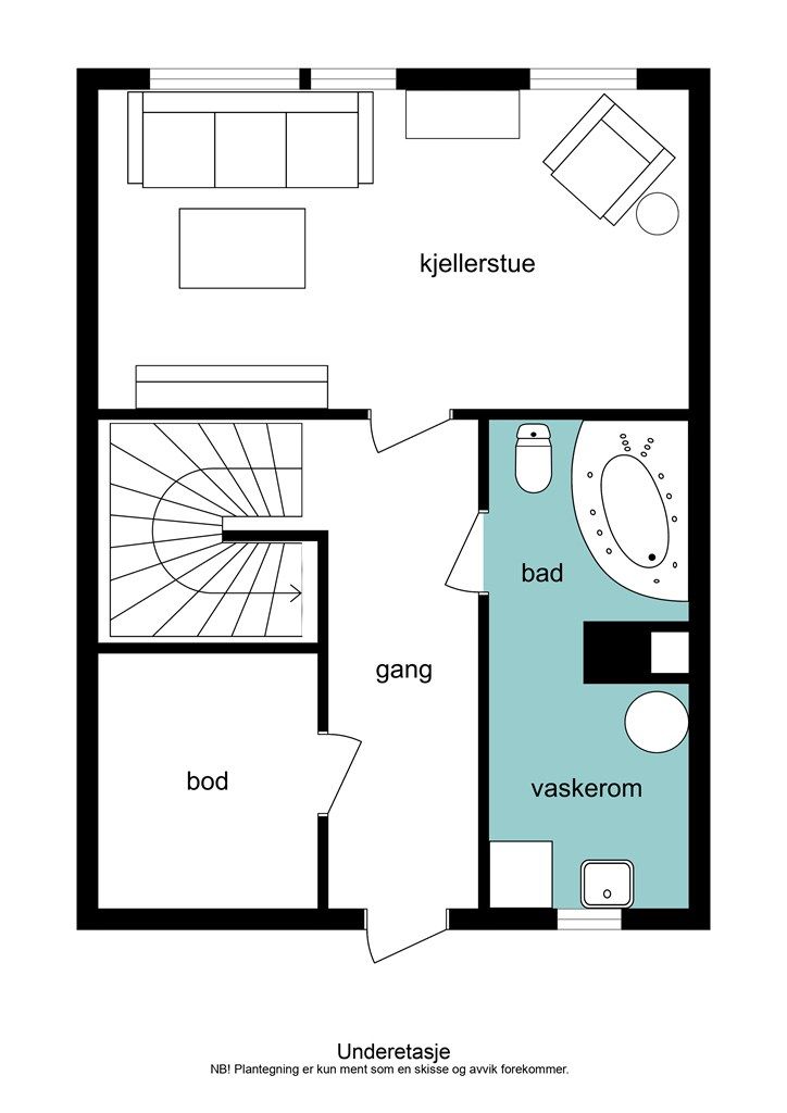 Plantegning underetasje