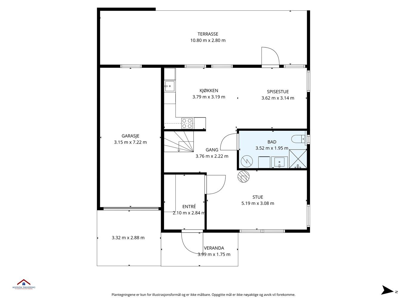 Plantegning 1. etasje
