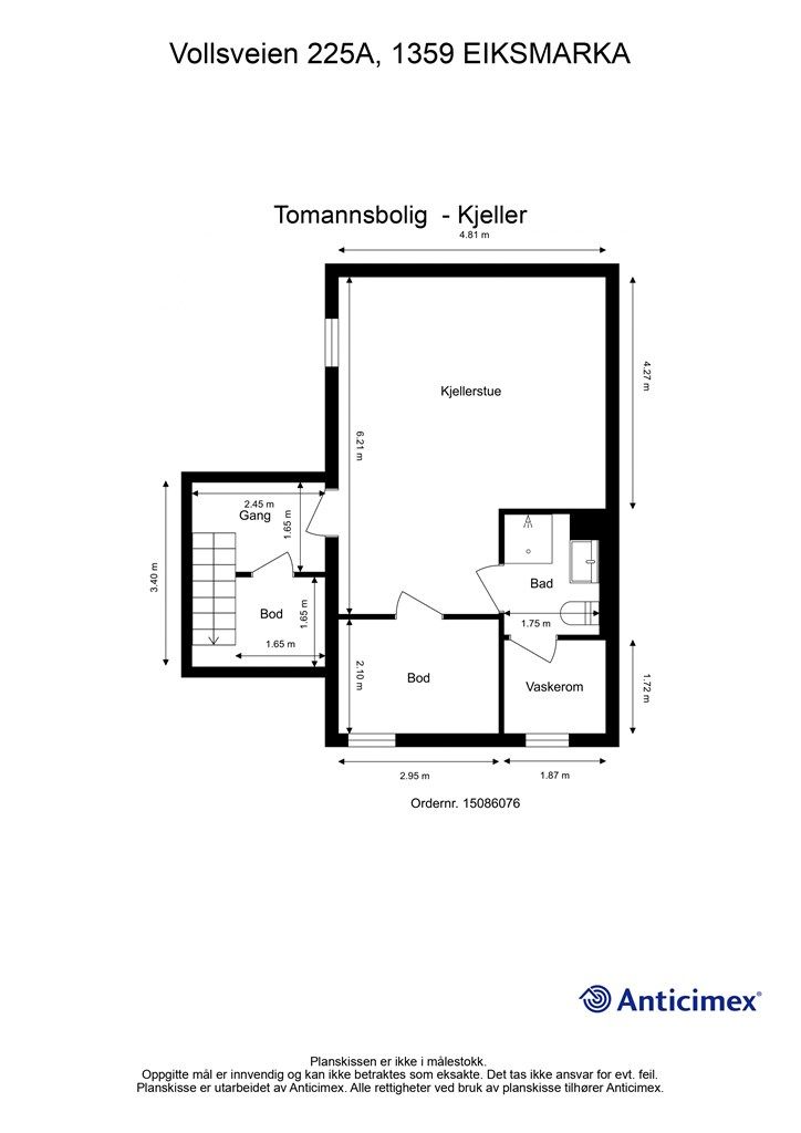 Plantegning - Underetasje