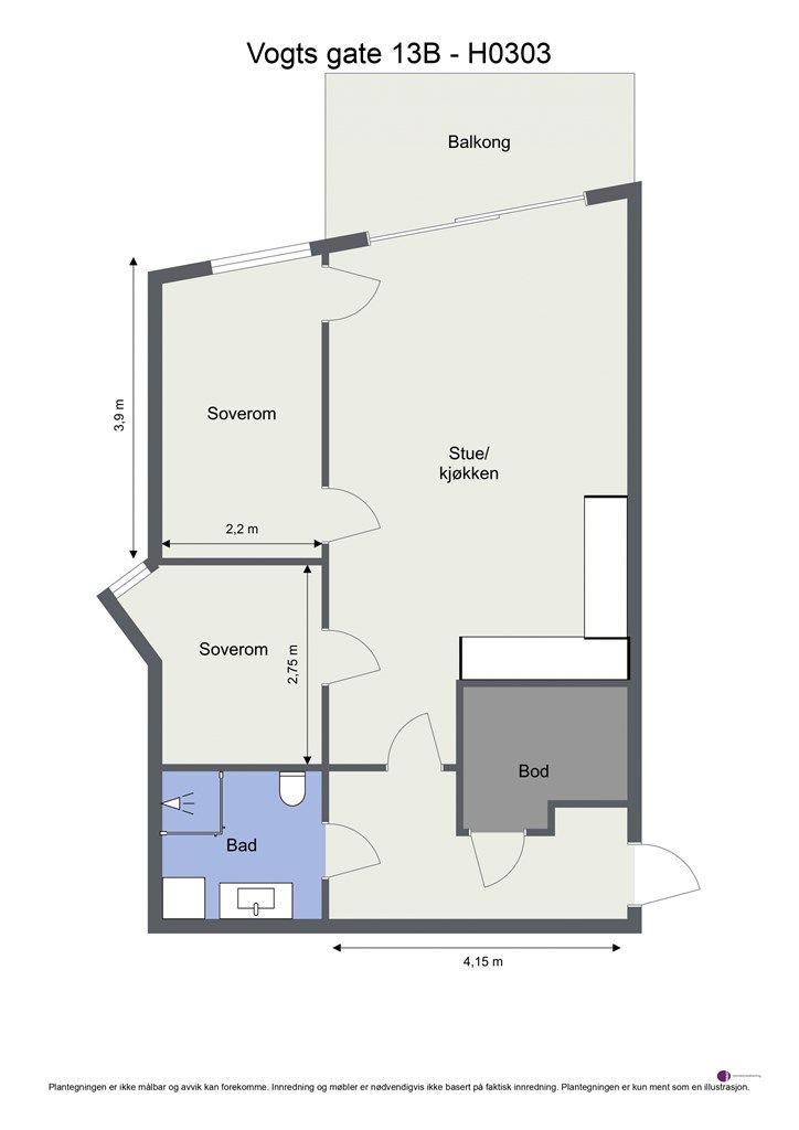 Veiledende planskisse.