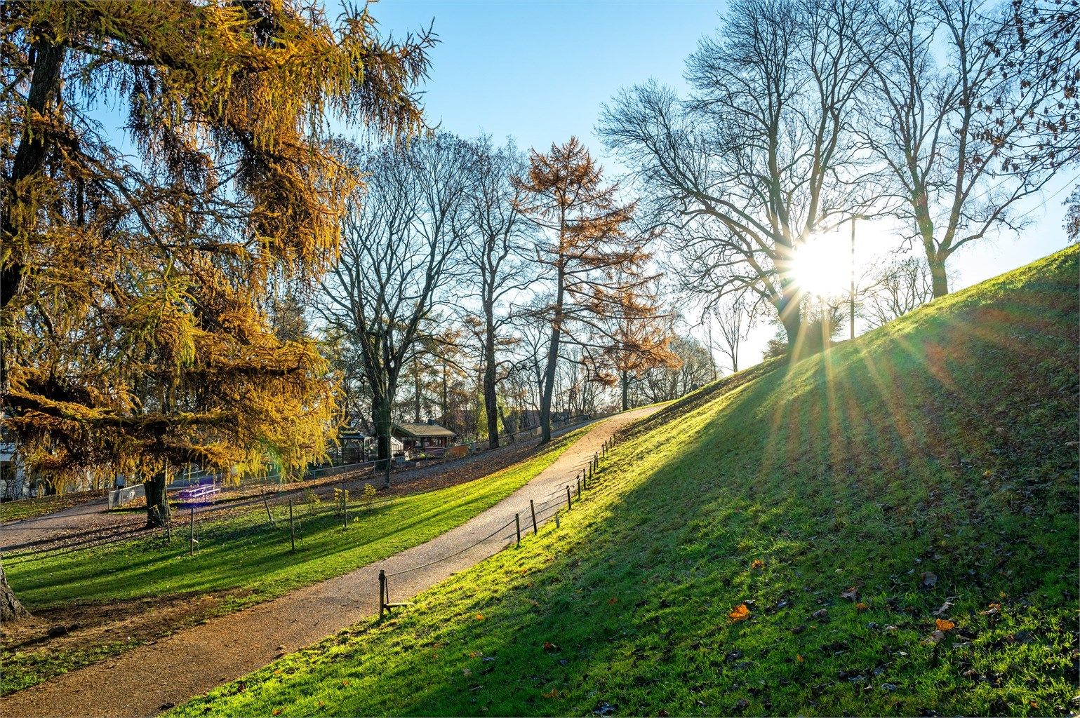 Stensparken byr på gode rekreasjonsmuligheter hele året