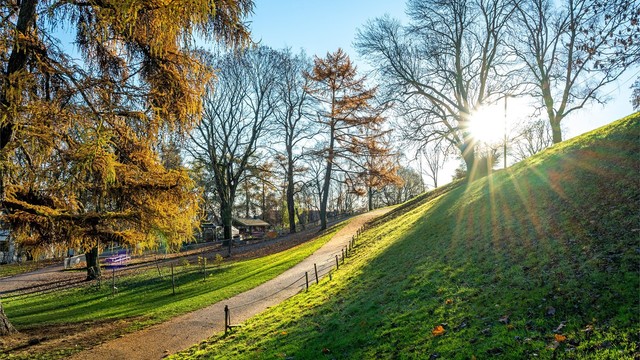 Stensparken byr på gode rekreasjonsmuligheter hele året