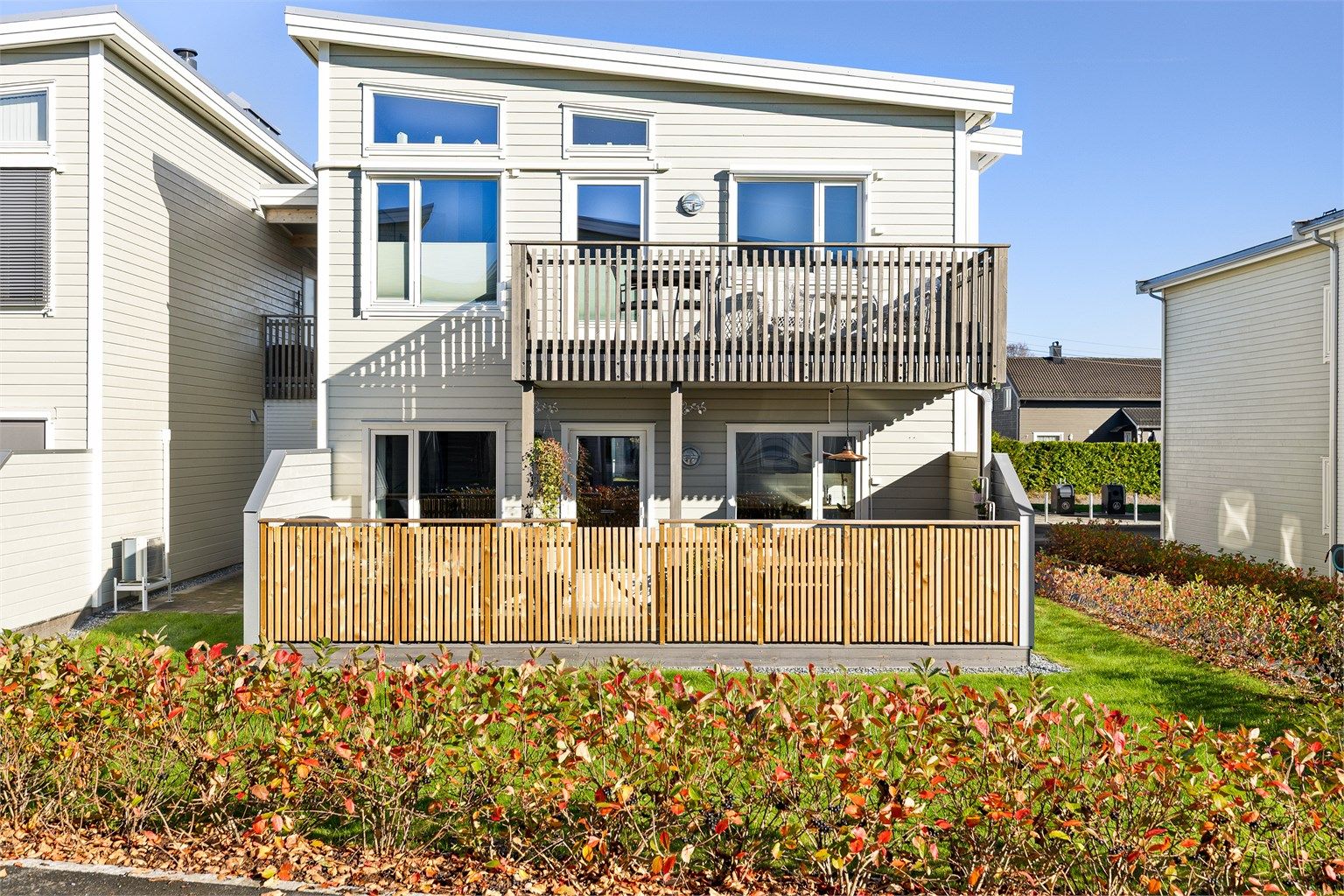 Leiligheten ble ferdigstilt i 2021 og har en lett tilgjengelig, barnevennlig plassering på bakkeplan.