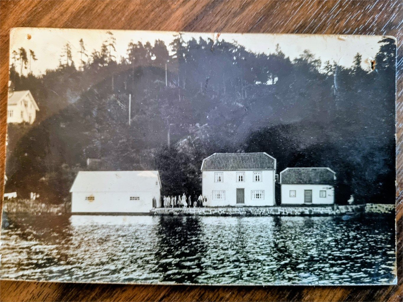 Et historisk bilde som viser eiendommen slik den så ut rundt 1960.