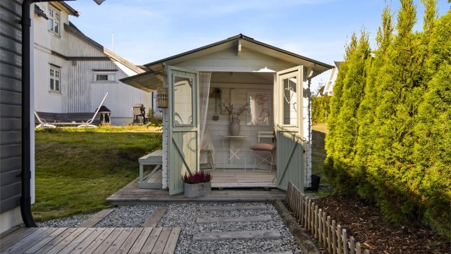 Utestue på fremsiden av boligen