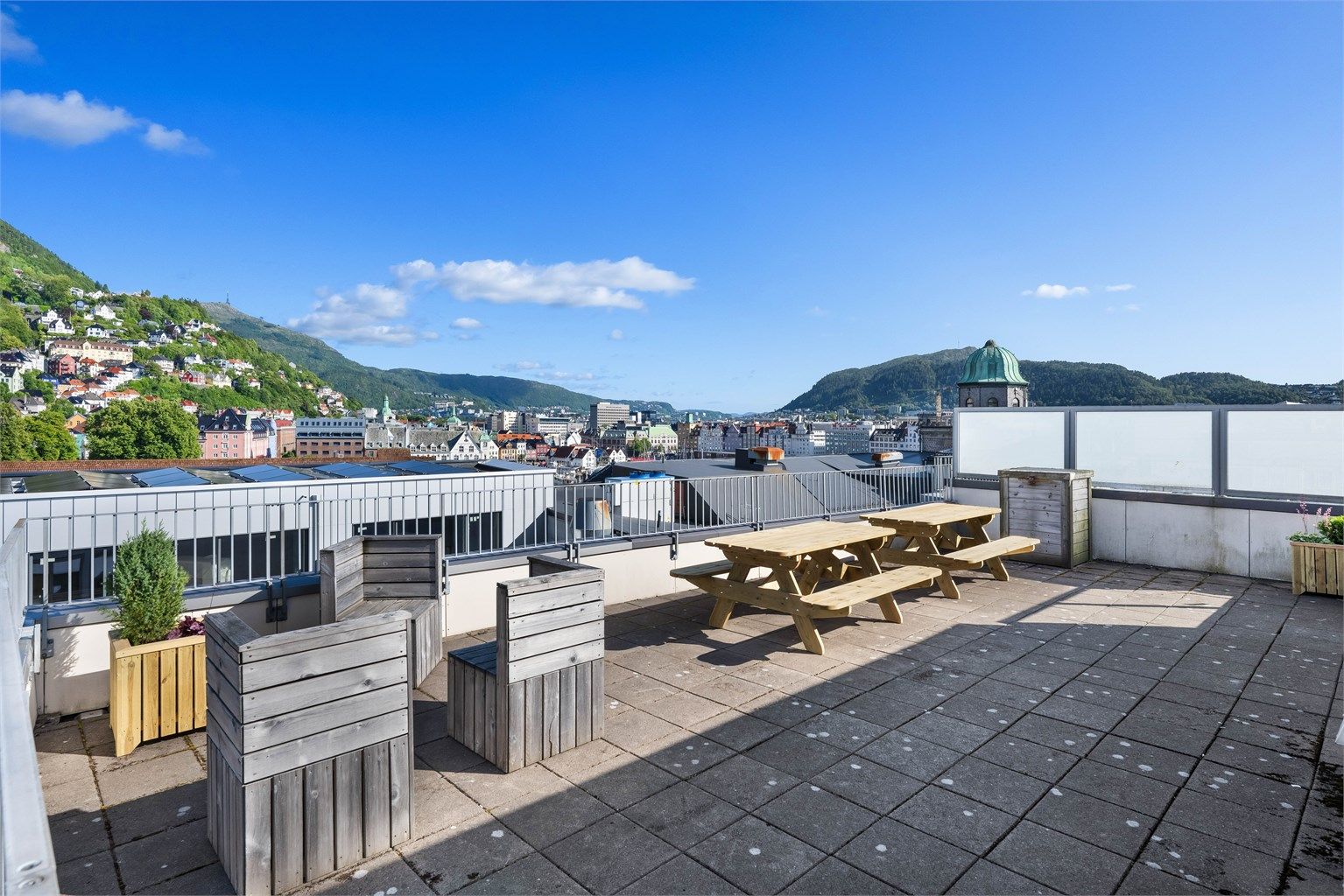 Takterrasse. 