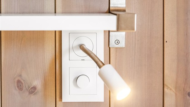 Detaljer - ledlamper med dimmer og usb kontakt