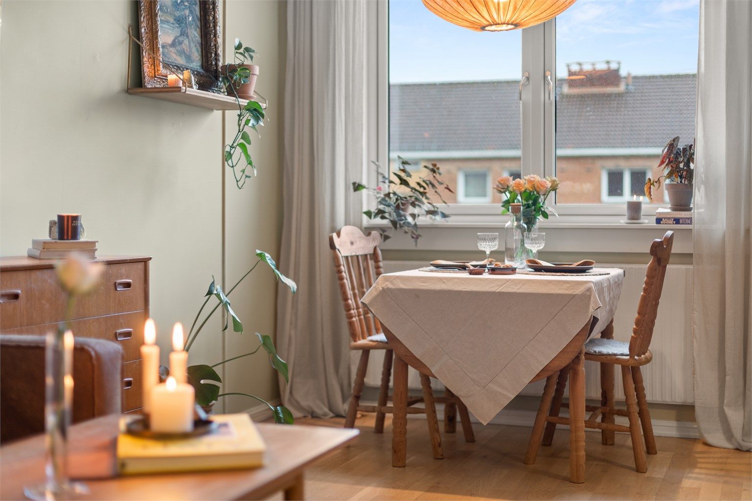 Her er det perfekt å nyte morgenkaffen eller en god middag. 