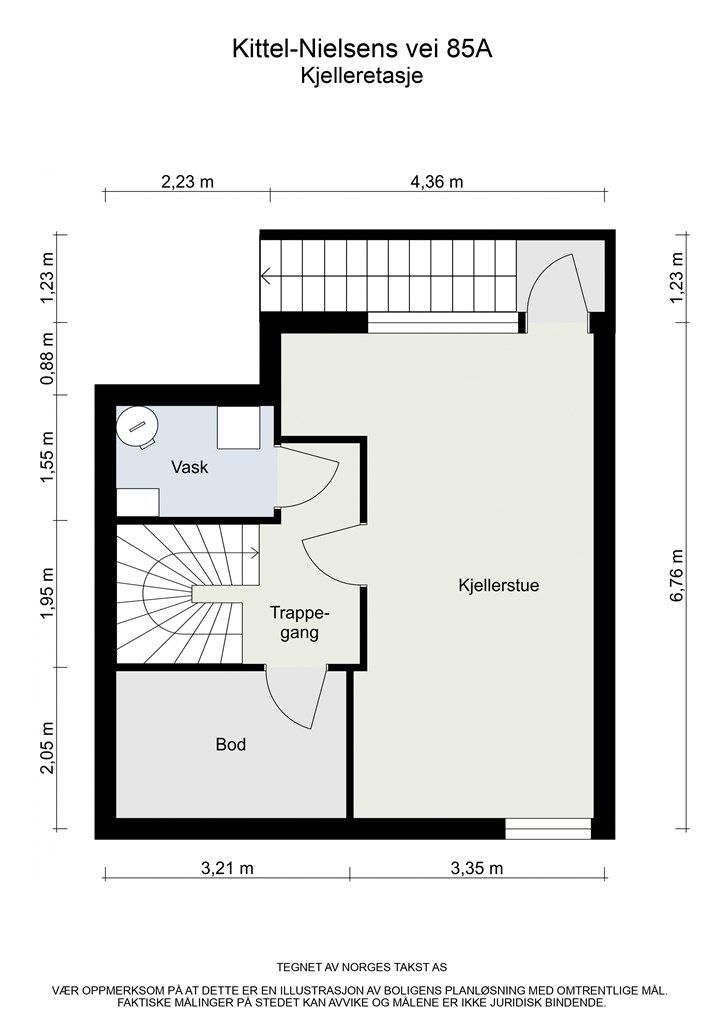 Planskisse kjelleretasje
