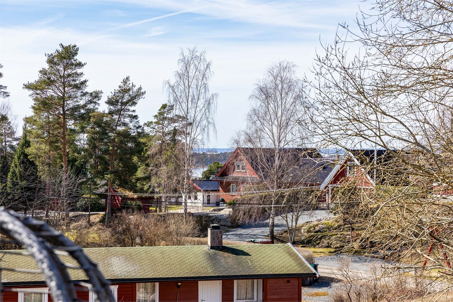 Utsikt fra terrassen - fremhevet med zoom.
