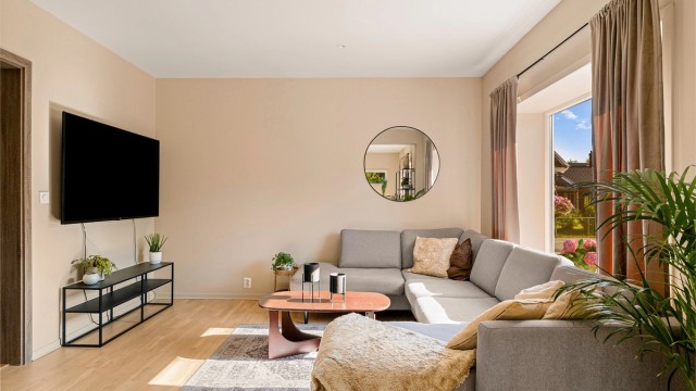 Her er det lett å se for seg rolige kvelder i sofaen.