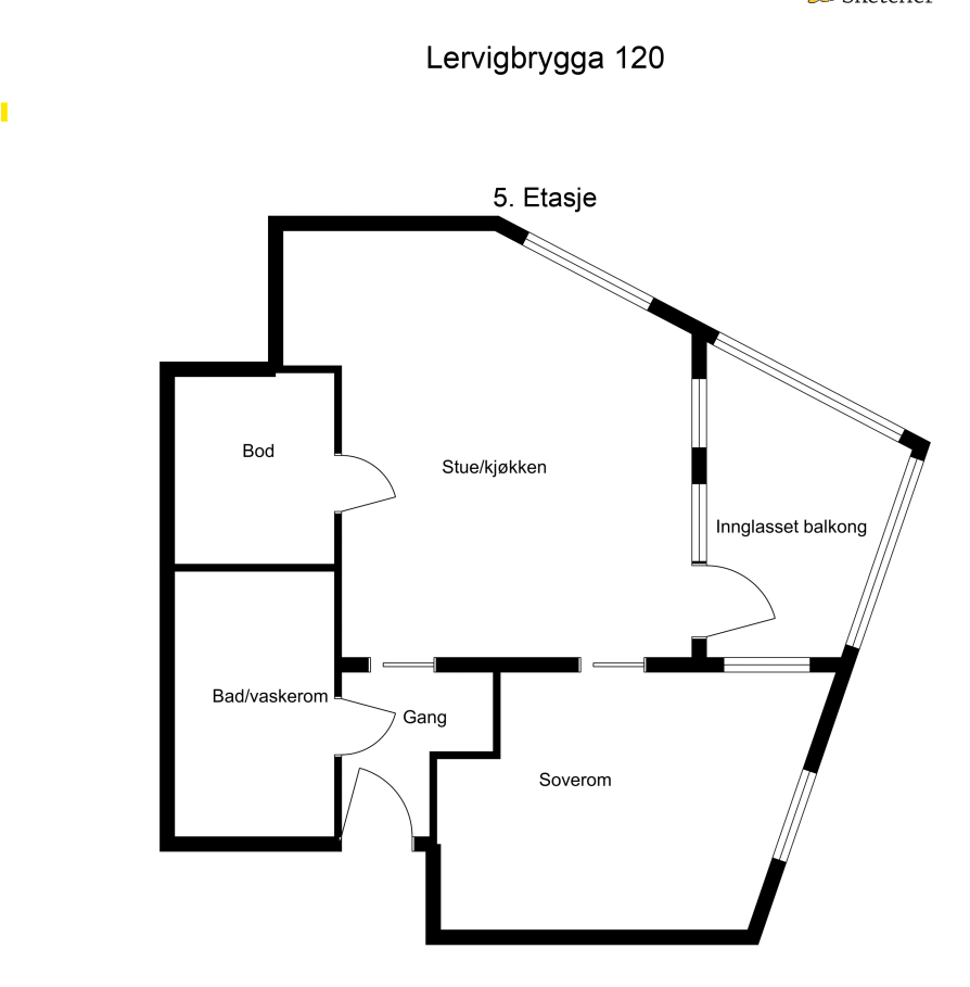 Plantegning 5.etg