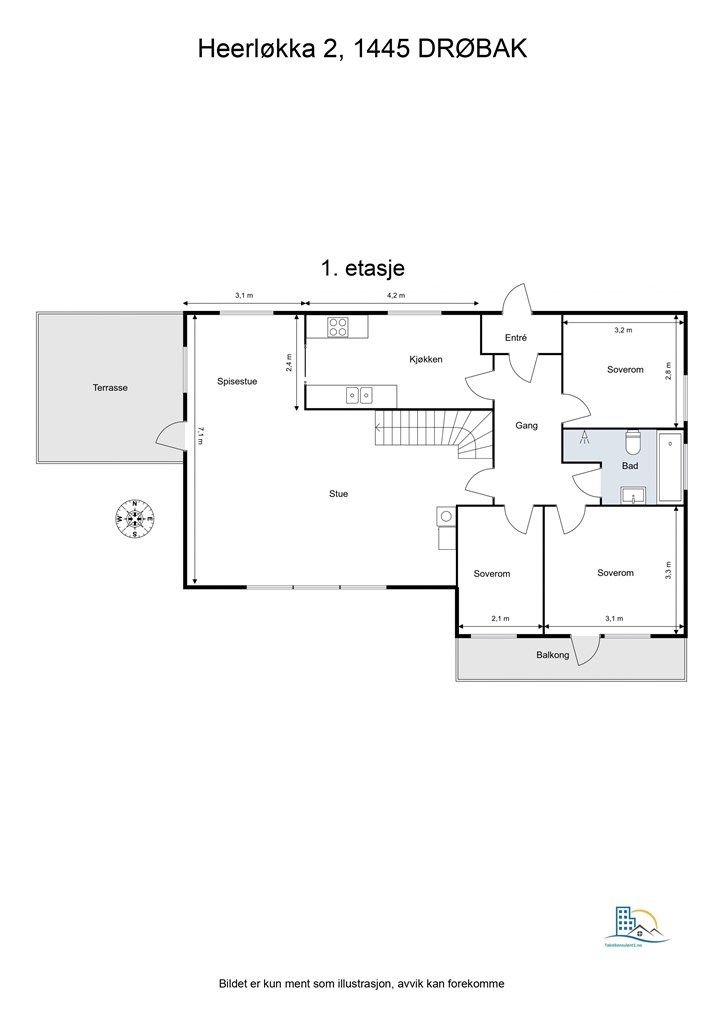 Plantegning - 1. etasje