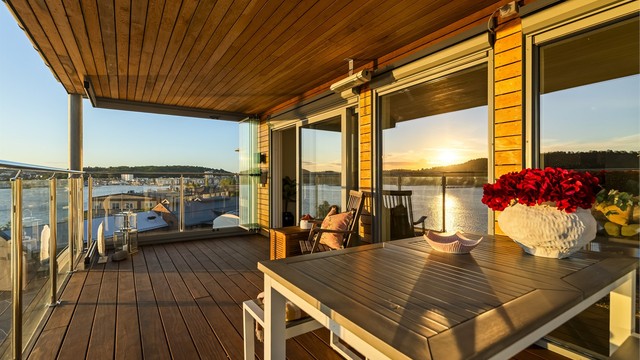 Her kan du sitte lunt og godt utover kvelden.