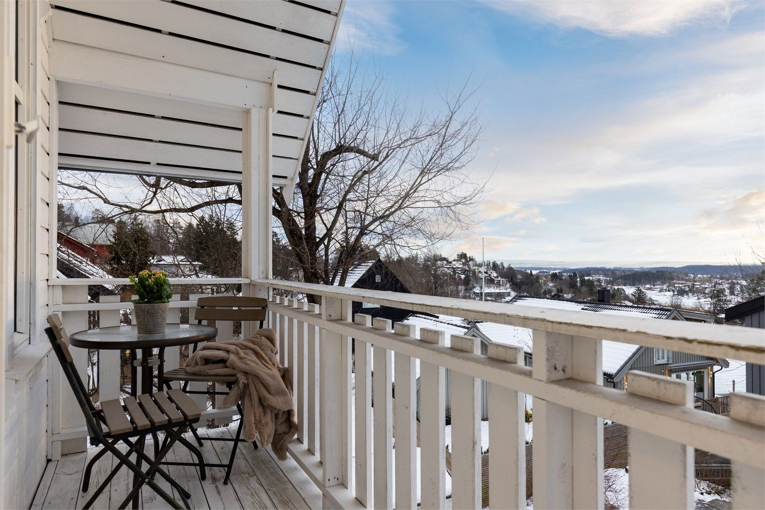 Veranda med panoramautsikt