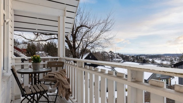 Veranda med panoramautsikt