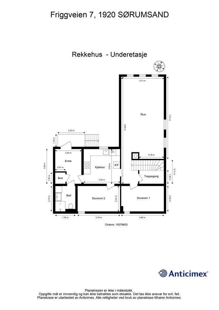 Plantegning - underetasje