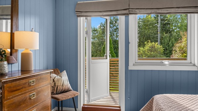 Terrassedøren fra 2011 gir enkel og rask tilgang til utearealene.