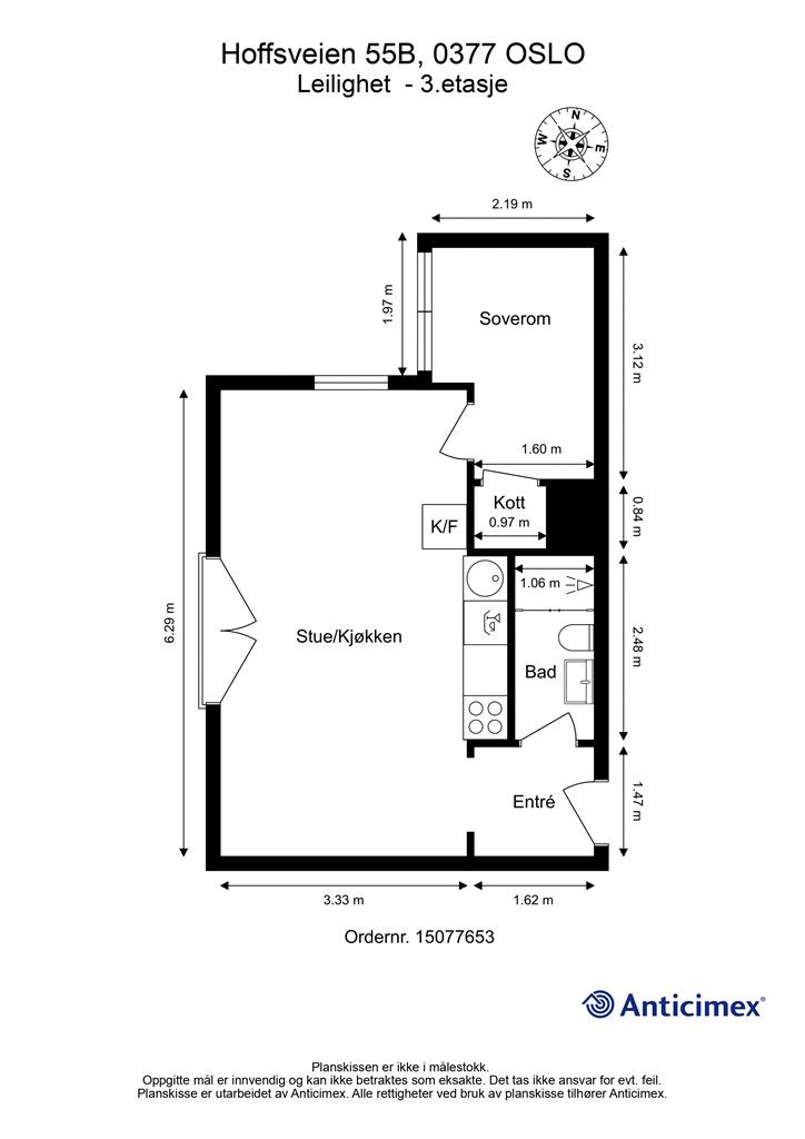 Plantegning 3.etasje