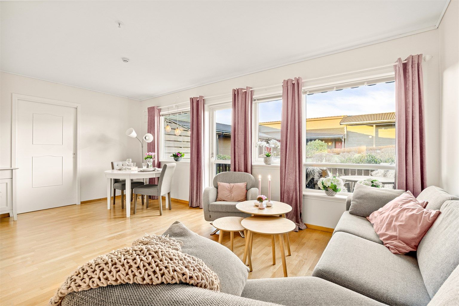 Leiligheten vil være tom på visning. 