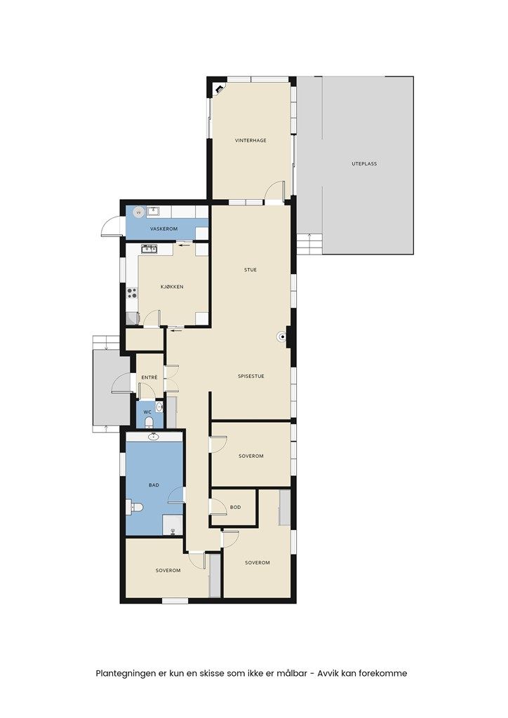 Båtstangveien 12 - Plantegning