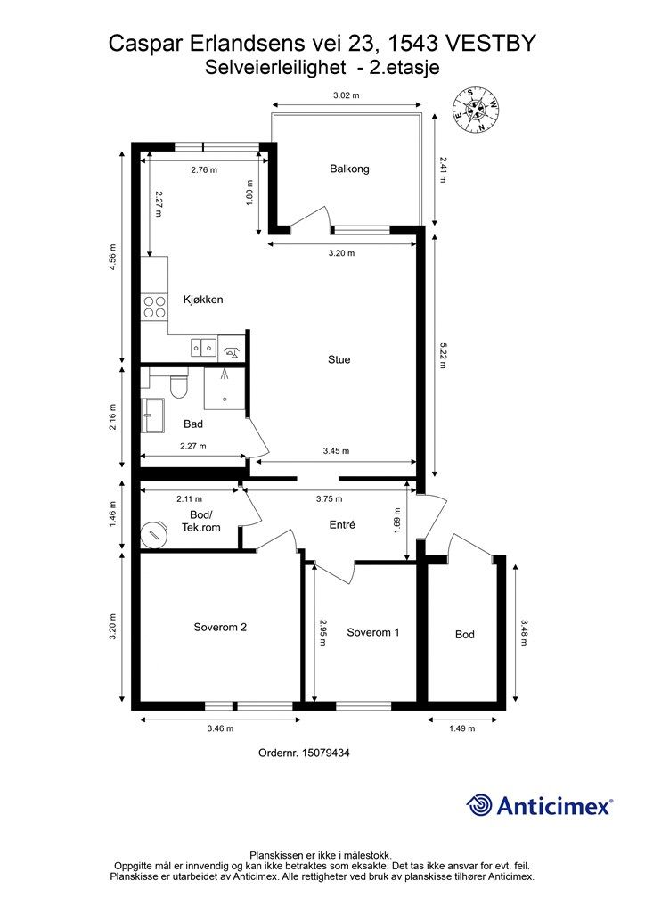 Planskissen er veiledende.