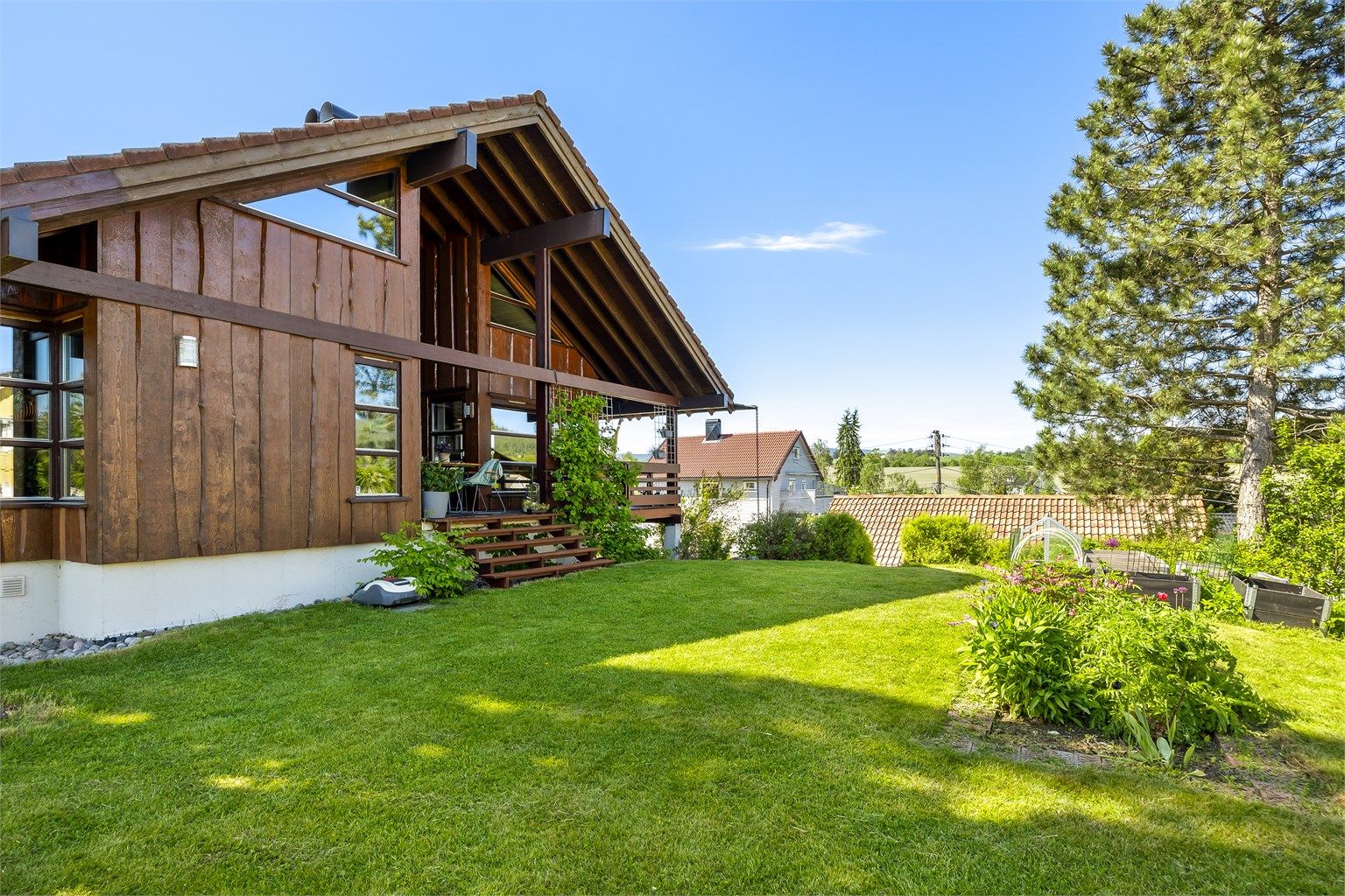 Arkitekttegnet og særpreget bolig med en familievennlig planløsning.
Foto: Stine Prøitz Jørgensen