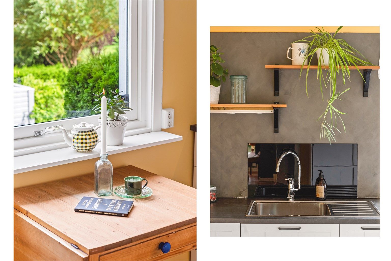 Her er det også plass til et lite spisebord.