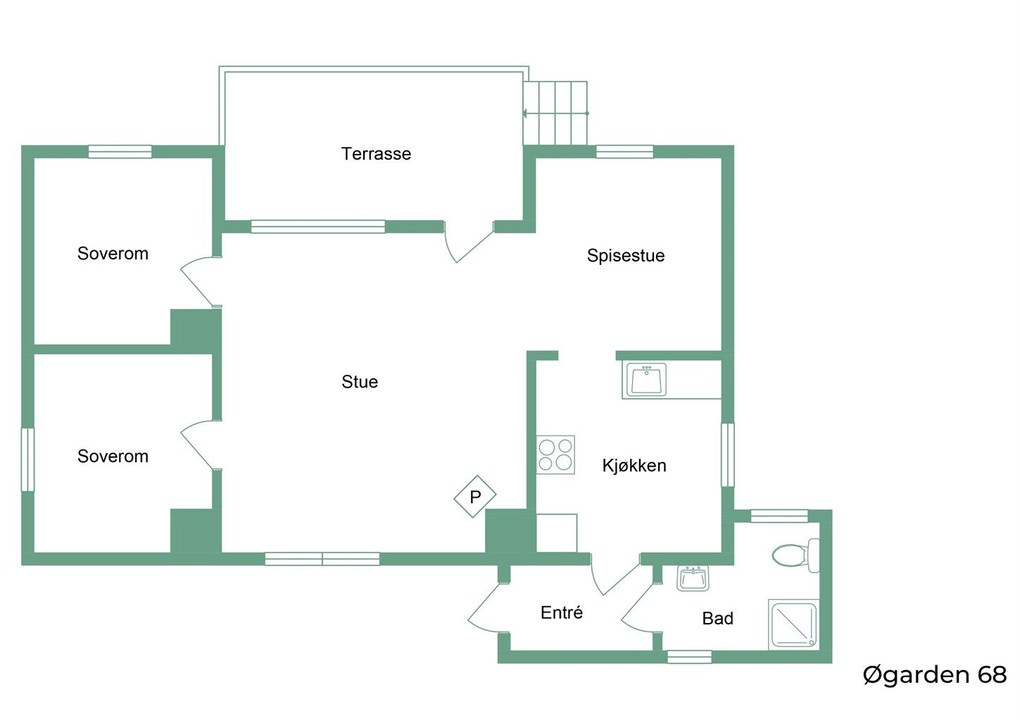 Plantegning - 1. etasje