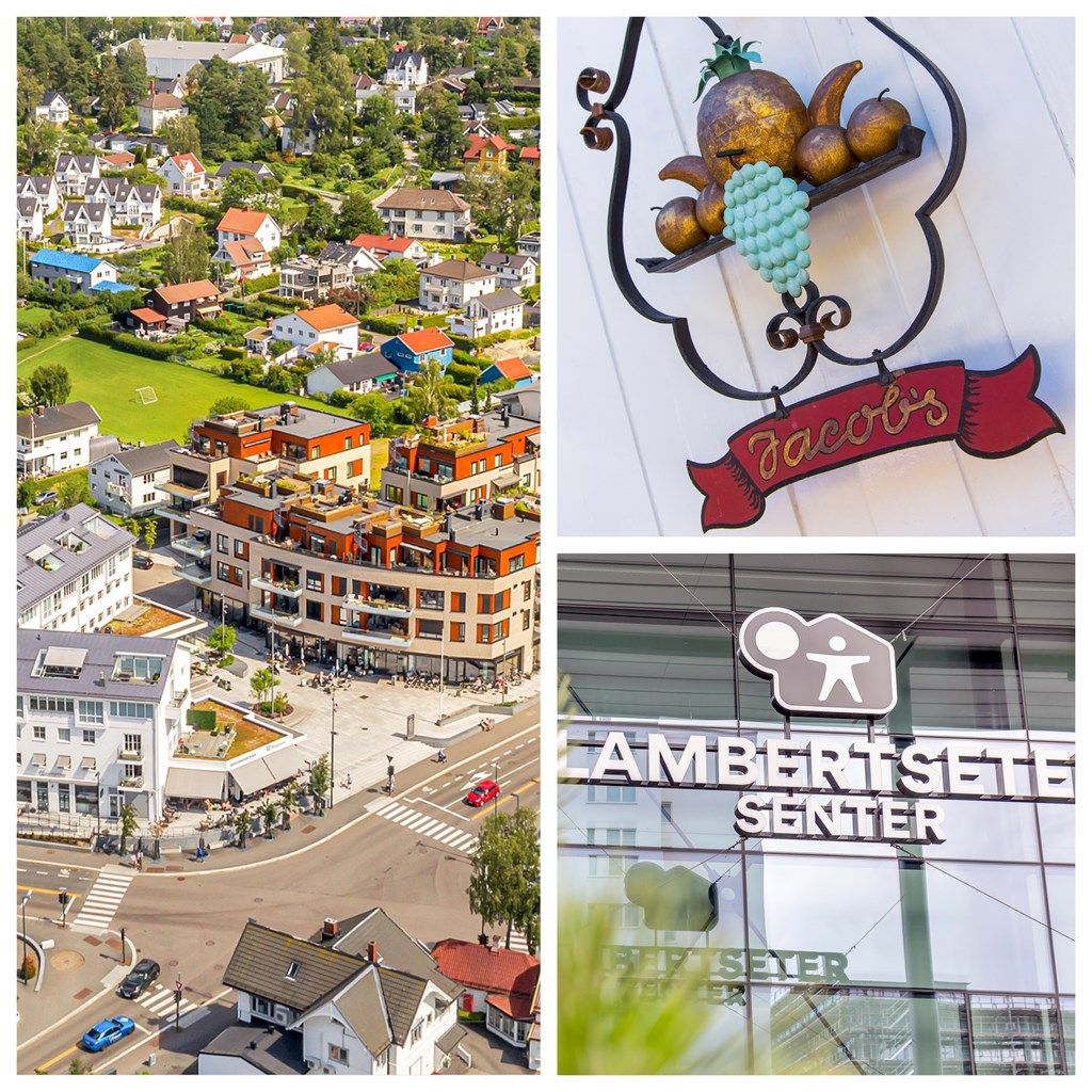 Nærhet til et bredt servicetilbud på Holtet, Karlsrud og Lambertseter Senter. Sæter er heller ikke langt unna