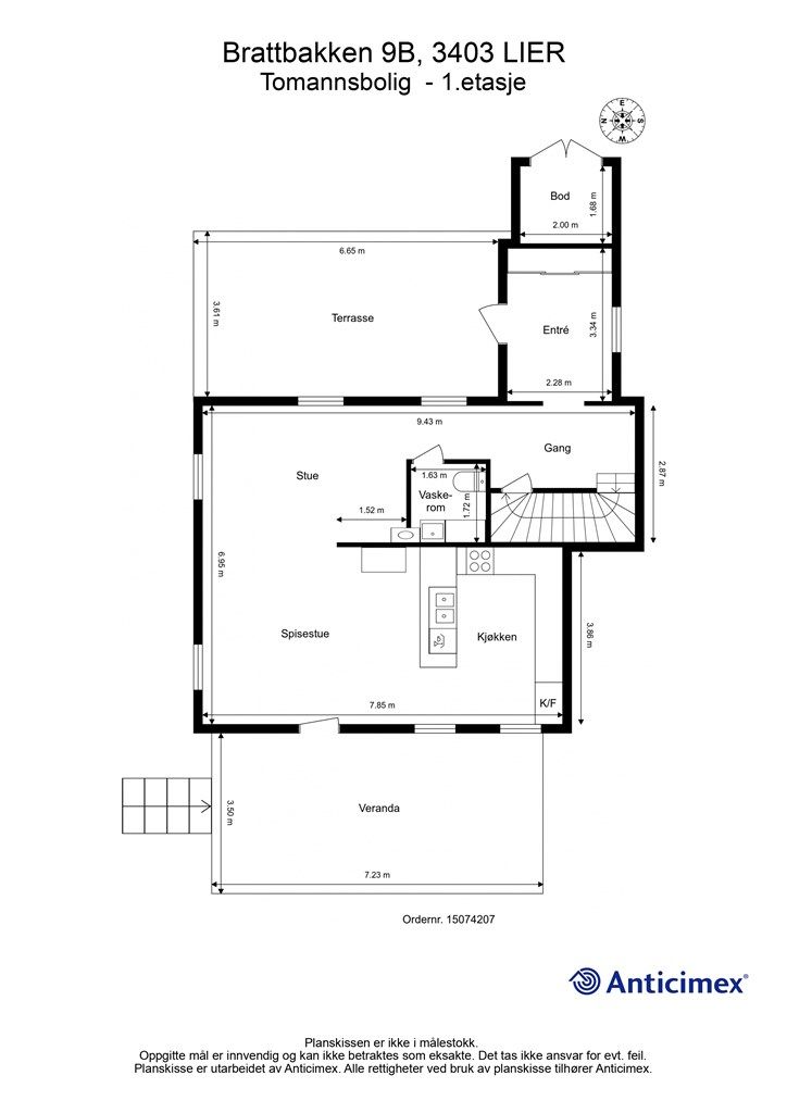 Plantegning- 1. etasje