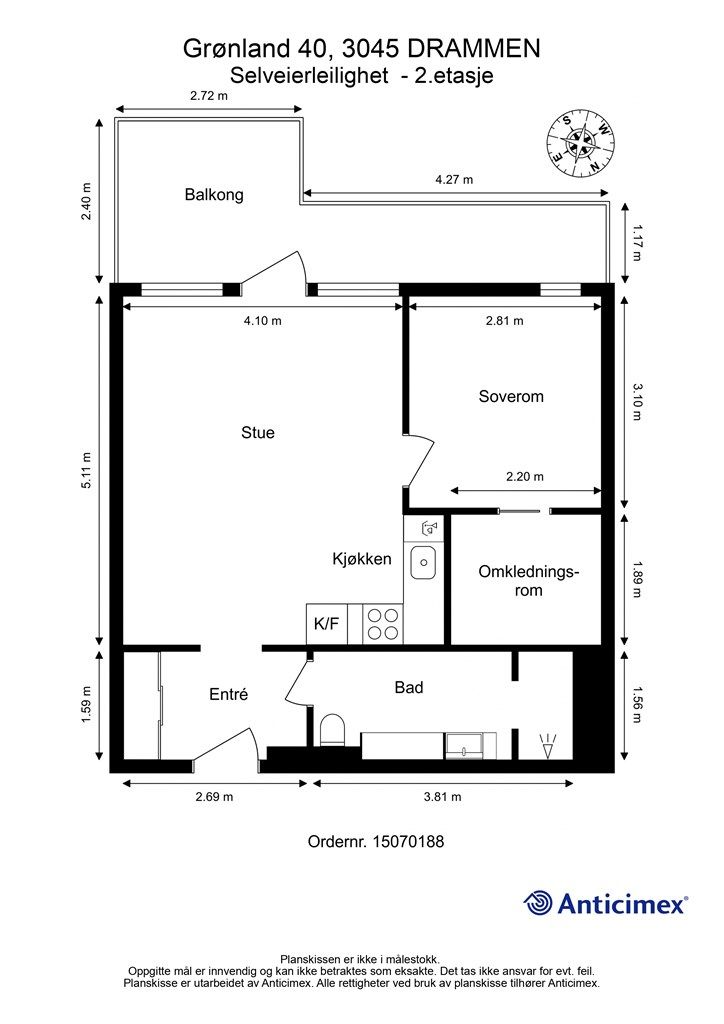 Plantegning - 2. etasje