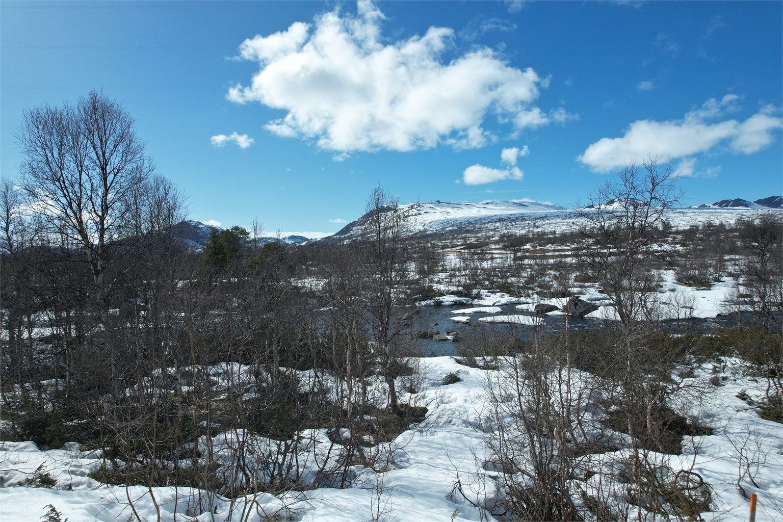 Gode solforhold og flott utsikt.