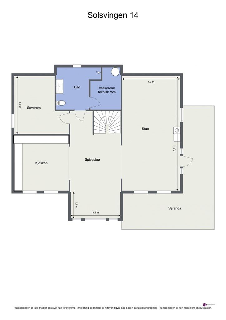 Plantegning - 1. etasje