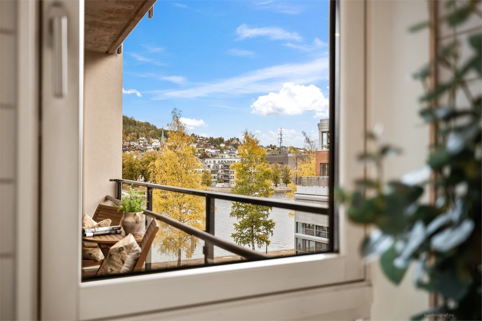 Utsikt fra badet.