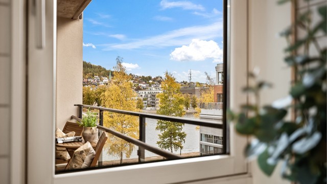 Utsikt fra badet.