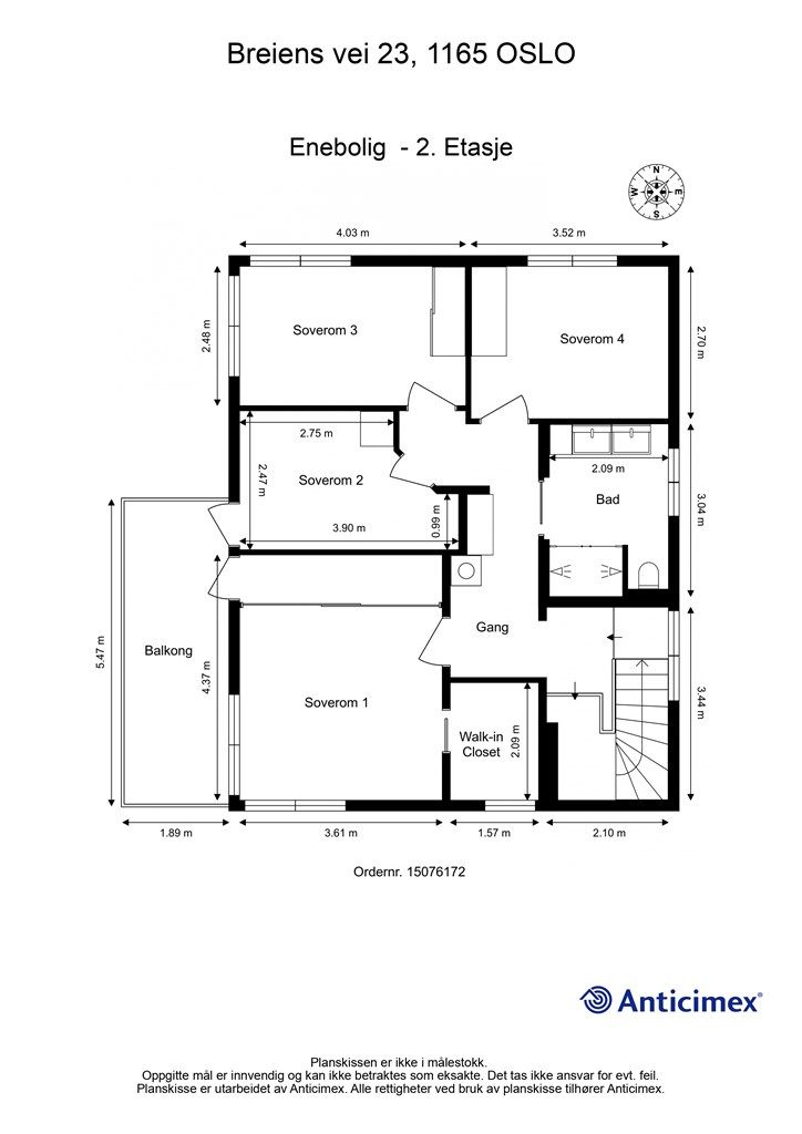 Plantegning 2. etasje