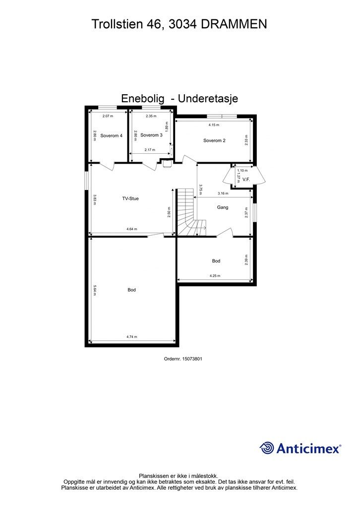 Plantegning - Underetasje