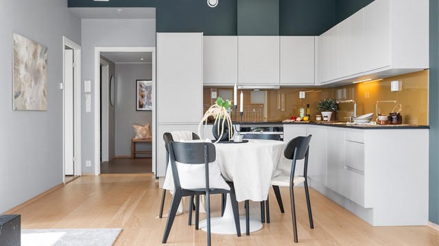 Leiligheten har balansert ventilasjon.