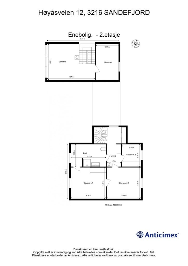 Plantegning 2.etasje