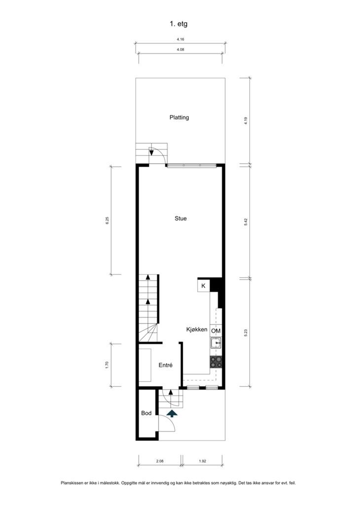 Plantegning 1. etasje